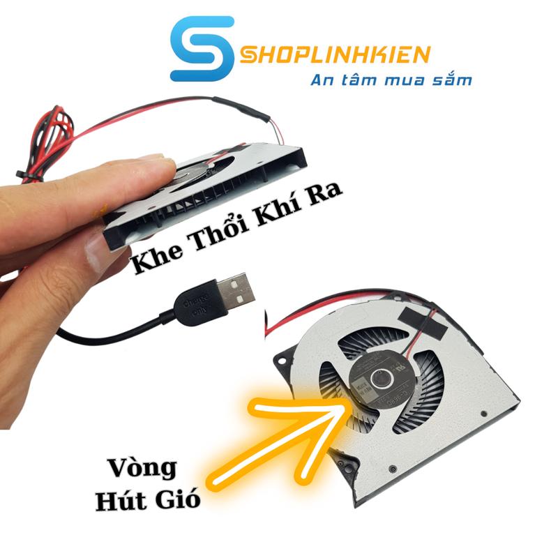 Quạt hút khi nóng cho wifi modem 7x7CM Quạt USB 5V 0.22A chạy êm 5V 1.2A chạy…