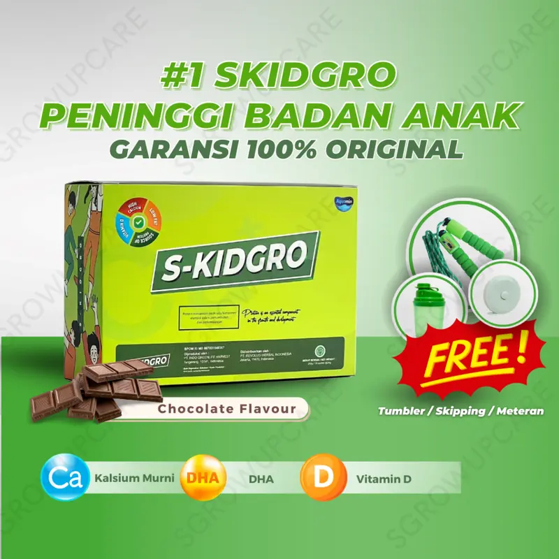 S-KIDGRO Susu Peninggi Badan Terbaik Untuk Anak | Cegah Stunting Sebelum Terjadi | 5 sachet 0