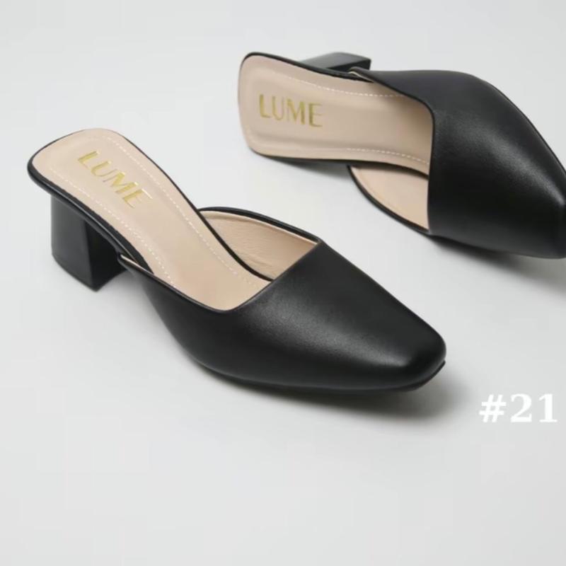 SỤC TRƠN VUÔNG đủ size 35-42, cao 3p-5p / Shoes Cao Su Jean DéP, đế cao su chống trơn trượt, êm chân, hởgót guốcbệt guốc, chất da mờ cao cấp Nữ