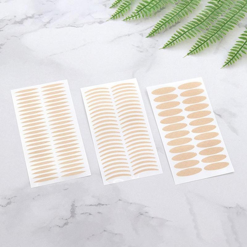 5 Sheets Natural Eyelid Tape, Breathable Eyelid Strip, Waterproof Invisible Eyelid Sticker with Y Shaped Tool 6