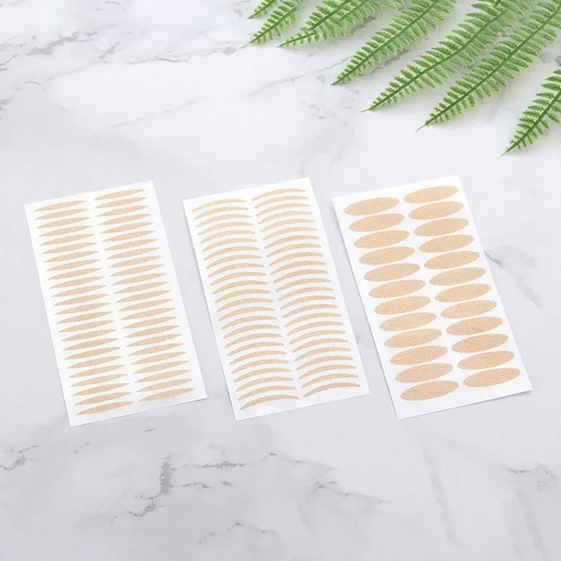 5 Sheets Natural Eyelid Tape, Breathable Eyelid Strip, Waterproof Invisible Eyelid Sticker with Y Shaped Tool 6