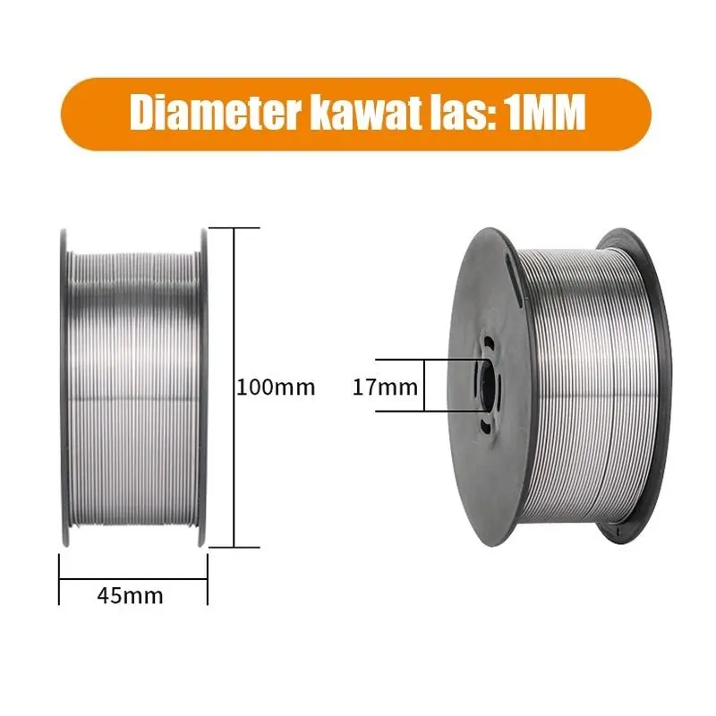 【COD,Stok Lokal】 Kawat Las  Flux Core Wire Gasless Kawat Las Mig 1 Kg Full Ukuran 1MM 6