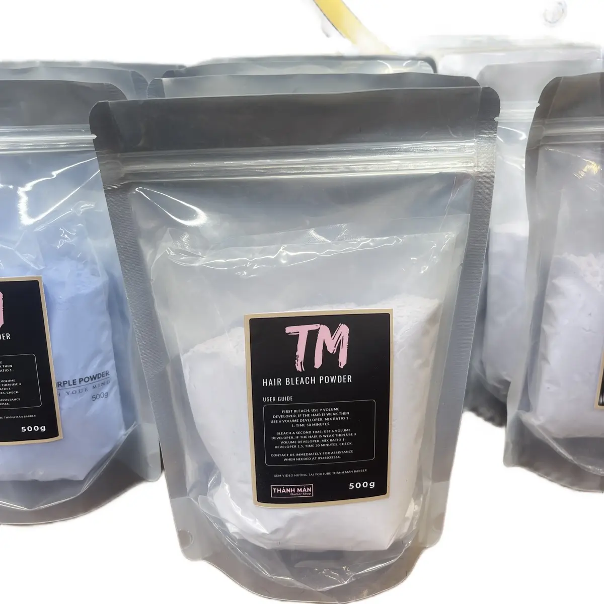 Bột Tẩy tóc TM - Bột tẩy hữu cơ siêu mịn giảm sót - Tẩy lên tone cao