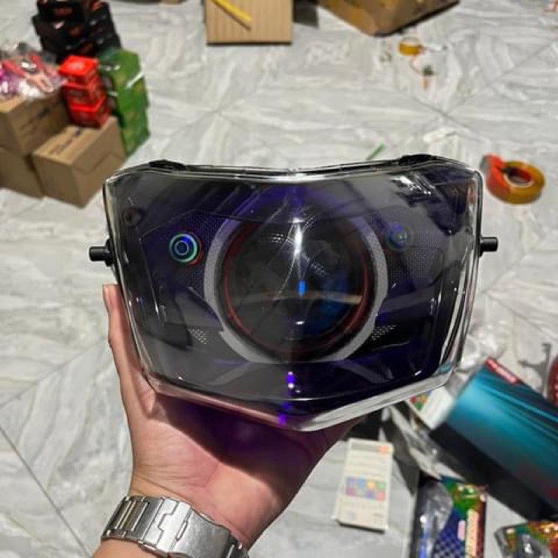 Đèn bi cầu E11+ lên sẵn chóa zhipat suruma cho wave 50/100/110