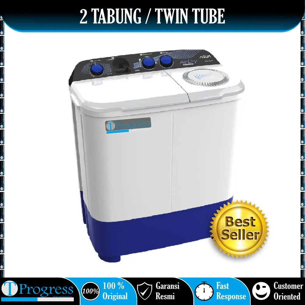 MESIN CUCI 2 TABUNG AQUA 7 KG QW-751XT HIJAB SERIES