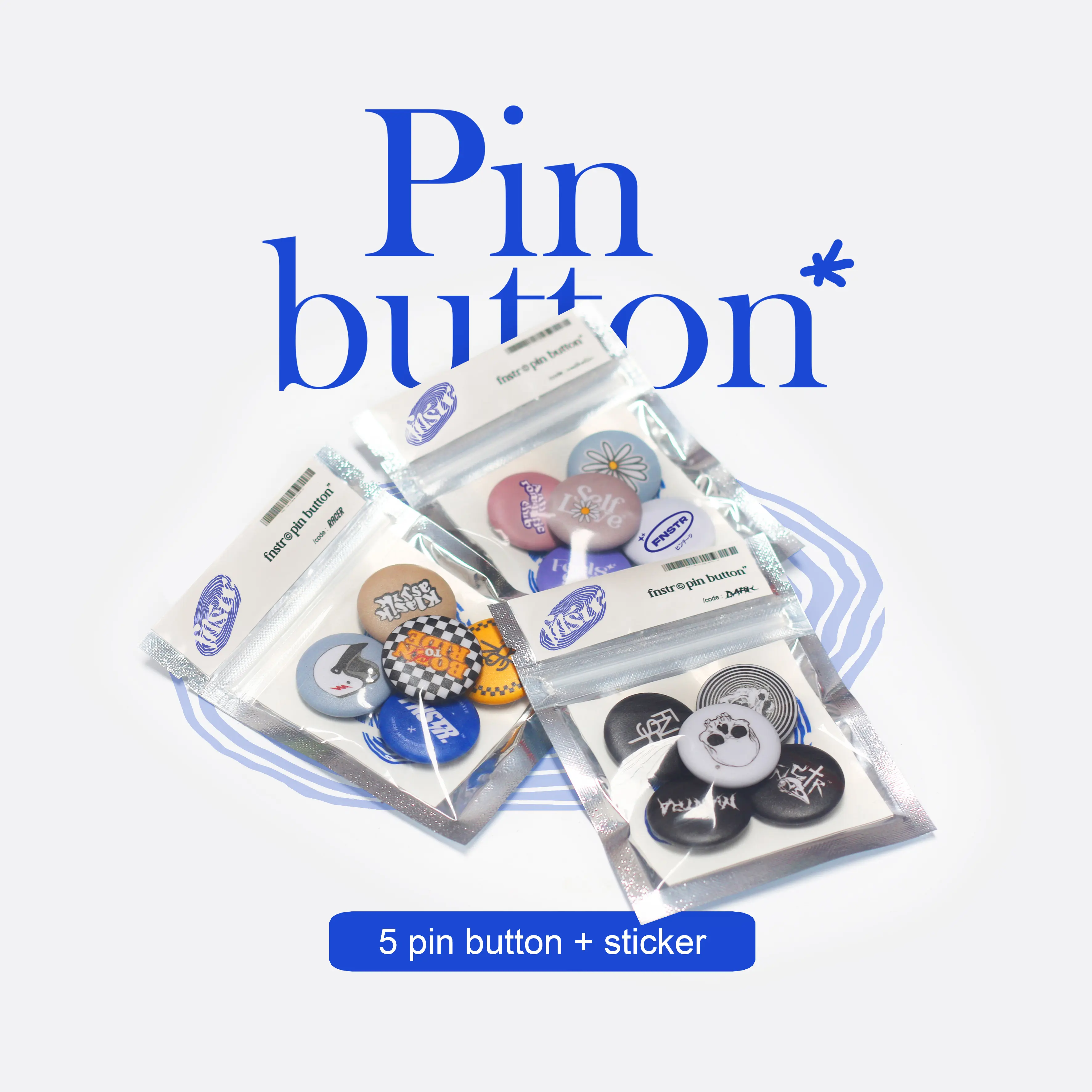 Pin Button Skena Fenster studio - Pin bros Custom - Pin Tas Aesthetic - Aksesoris Skena