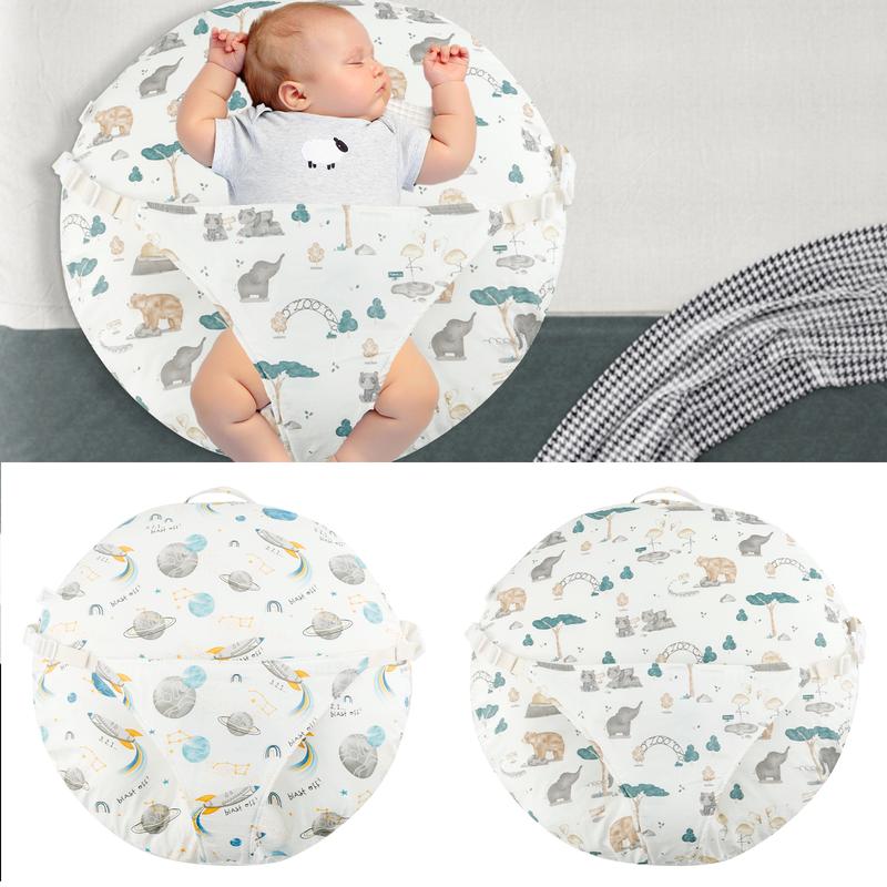 Product Introduction of Anti Roll Newborn Lounger Pillow with Adjustable Strap and Handle Comfortable Baby Lounger Pillow Breathable Newborn Lounger Pillow for Boys Girls 65x60cm usAn6 24