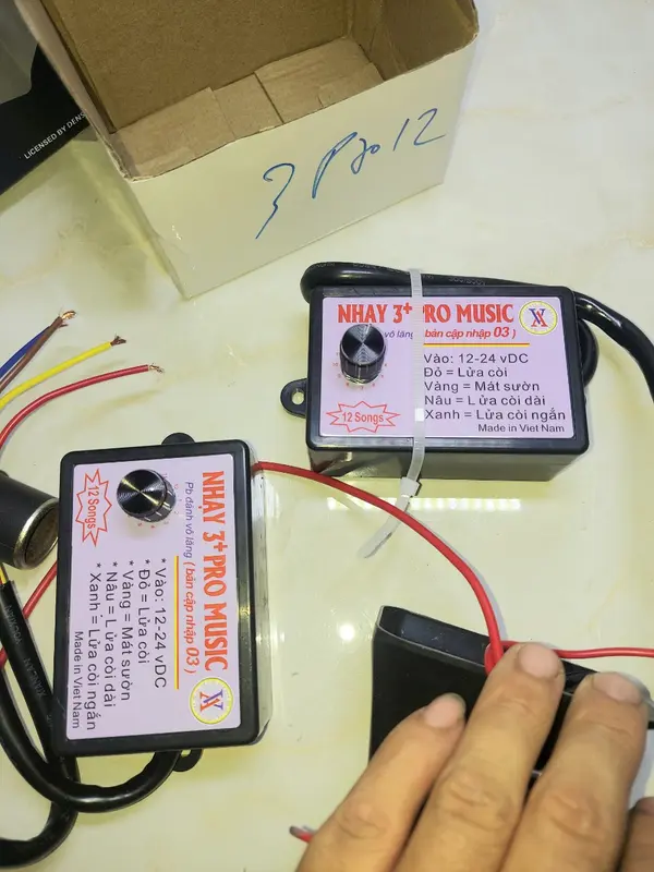 Nhại kèn 3pro 12 bài, 8 bài, nhại nhanh chậm, dùng cho còi hơi, còi điện, auto 12v, 24v 2