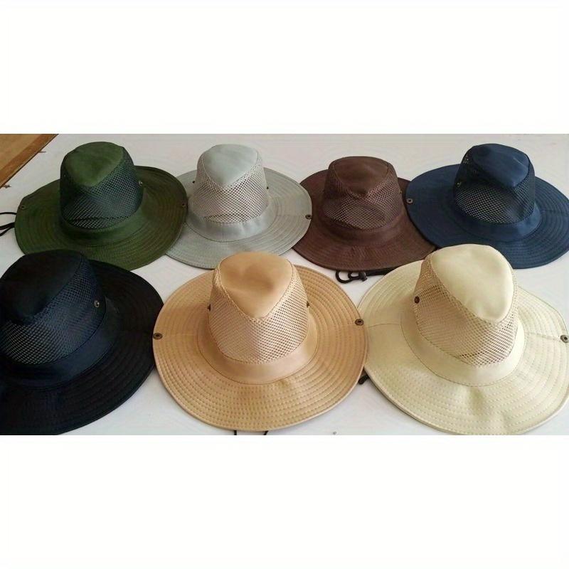 Product Introduction of Summer Fishing Sun Hat Western Cowboy Sun Hat Net Fishing Hats for Men Outdoor Mesh Breathable Cool Hat Knight Hats 18