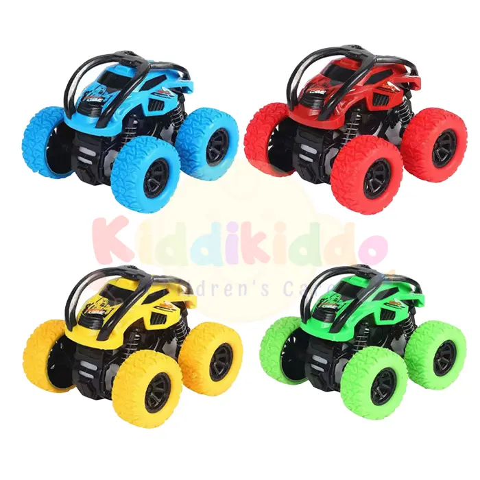 Kiddikiddo Mobilan Mainan Monster Truck Zap Off Road 4 Drive Inertia Toys Tanpa Batrai Ban Karet Tahan Banting