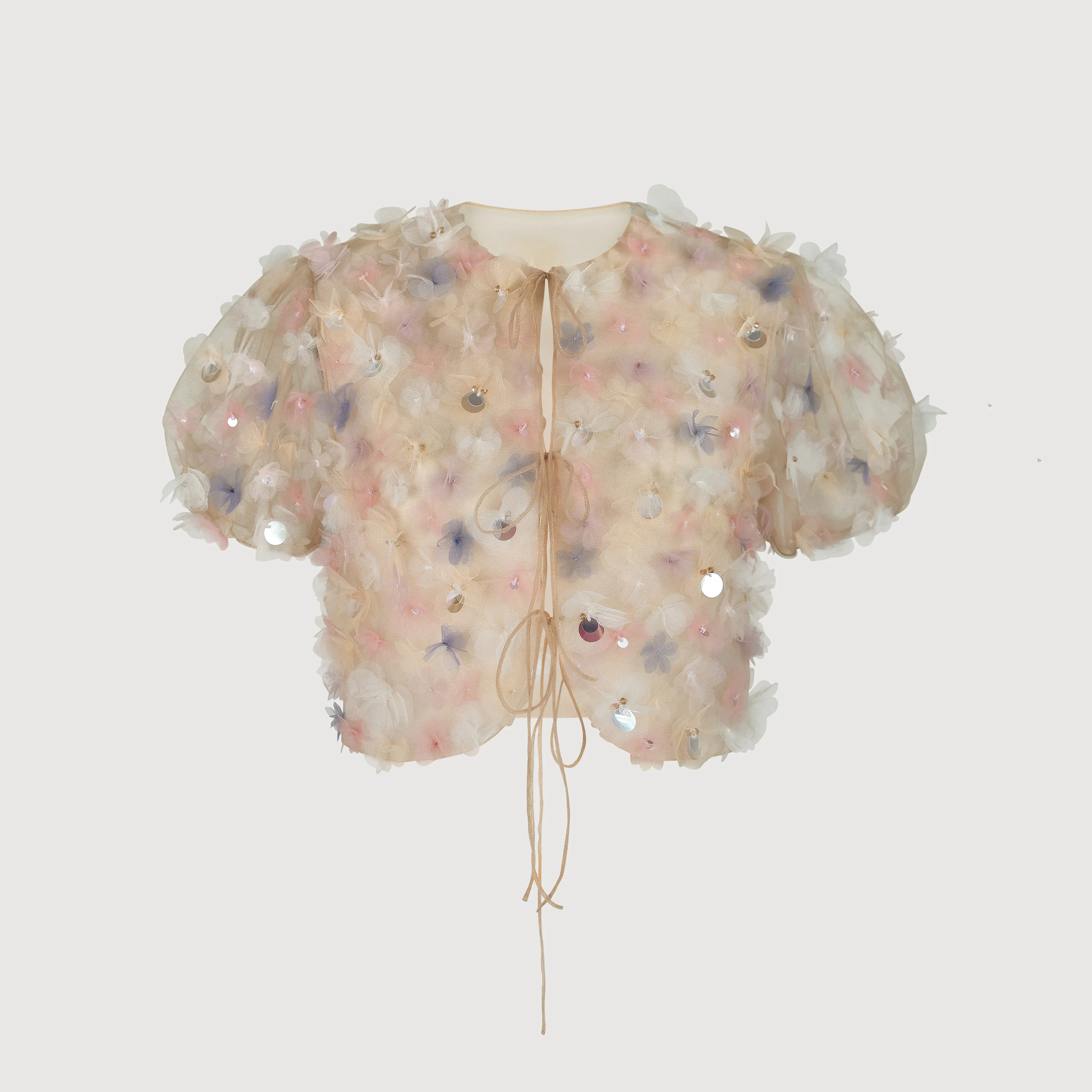 MAVEN -Áo lưới đính hoa Aurora Top