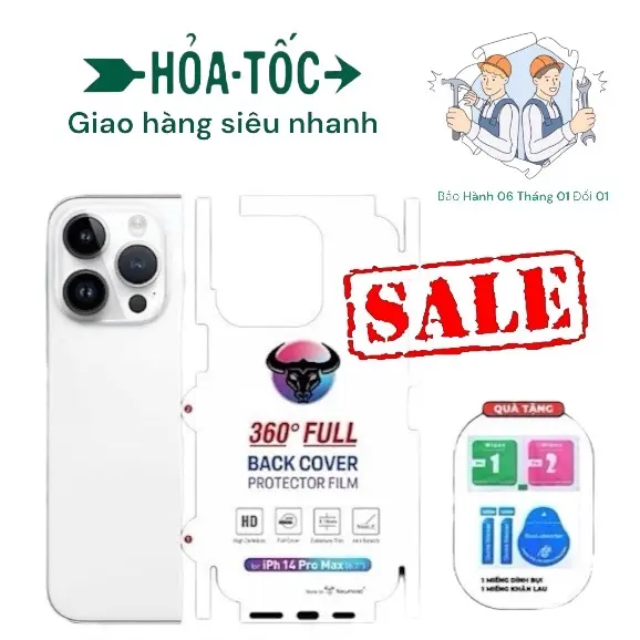 Dán lưng iphone ppf trong suốt full viền,chống trầy xước tự phục hồi các vết tì có đủ dòng từ 7plus - 13promax/14promax. Ốp Case 0