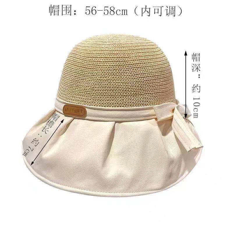 Product Introduction of Big Brim Cover Face Fisherman Hat Female Summer Sun Hat Korean Style Versatile Outdoor Travel Sun Hat 2