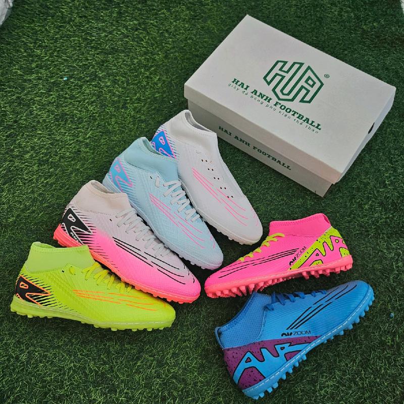 Giày Đá Banh Cổ Cao Airzoom  Tặng Kèm Tất Size 38-44