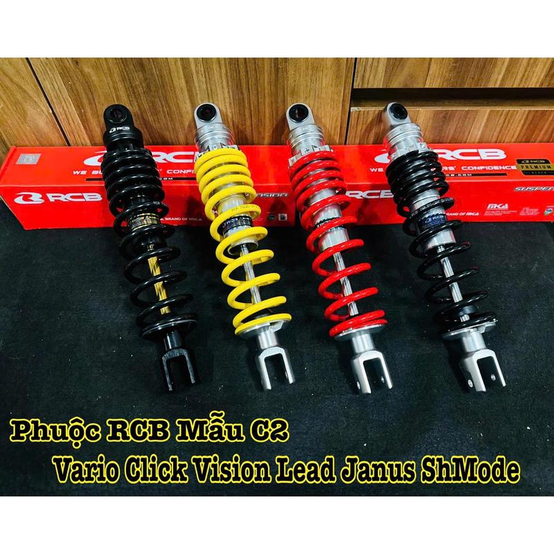 Phuộc Sau RCB Dùng Cho Vario / Click / Vision / Lead / SH Mode ( Mẫu C2 ) Gắn Như Zin , Hàng Chính Hãng RCB.