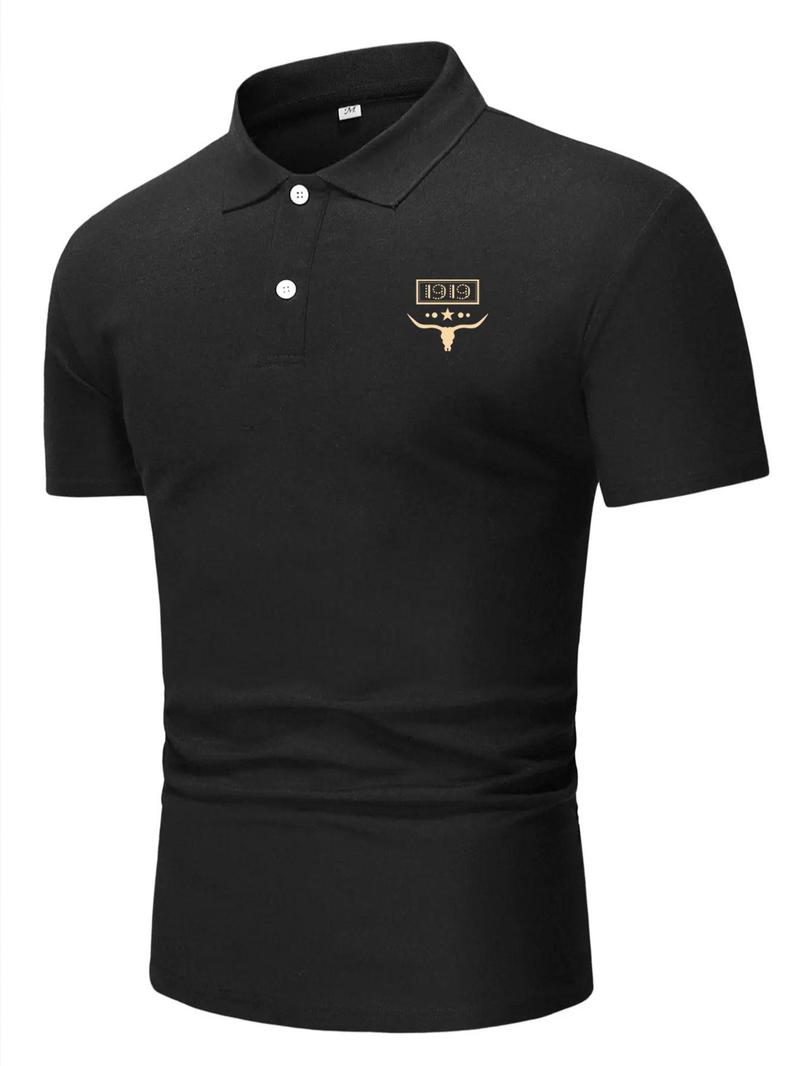Product Introduction of Men's Regular Fit Polo Shirt, Casual Short Sleeve Collar Top for Summer, Fashion Men's Clothes for Daily Wear 3