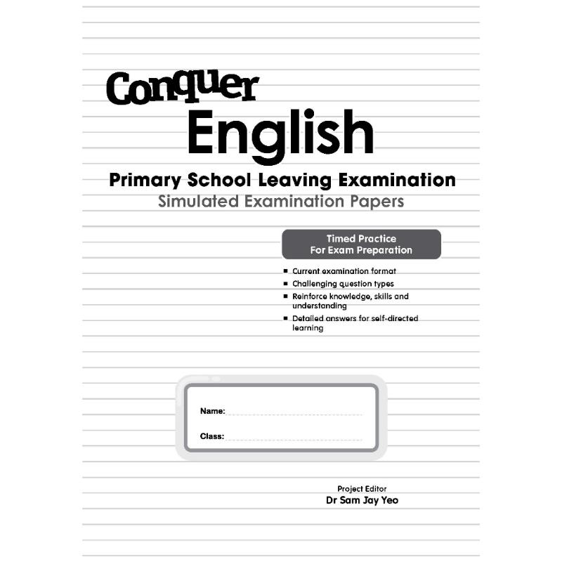 High Quality Conquer English PSLE Simulated Examination Papers | Revision | Primary English School Assessment Books  SAP 1