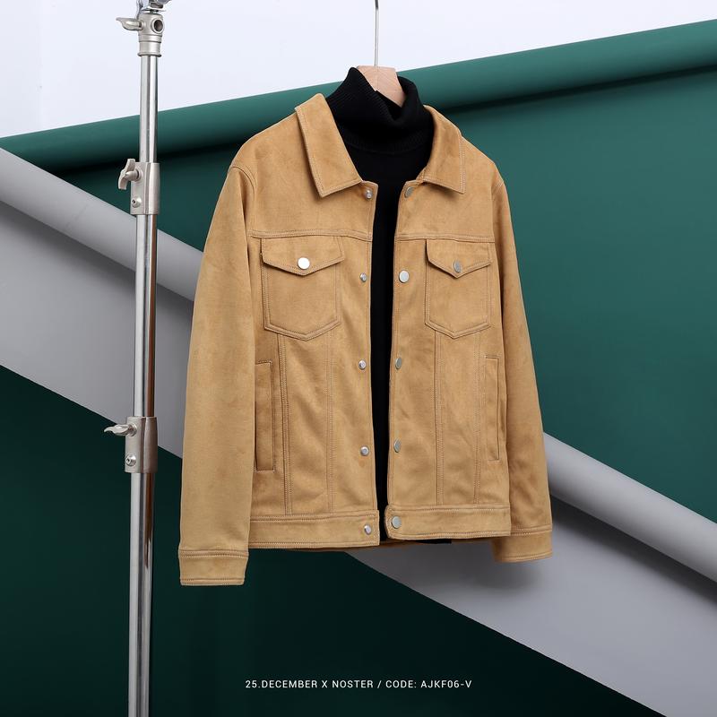 Áo khoác nam da lộn mã AJKF06