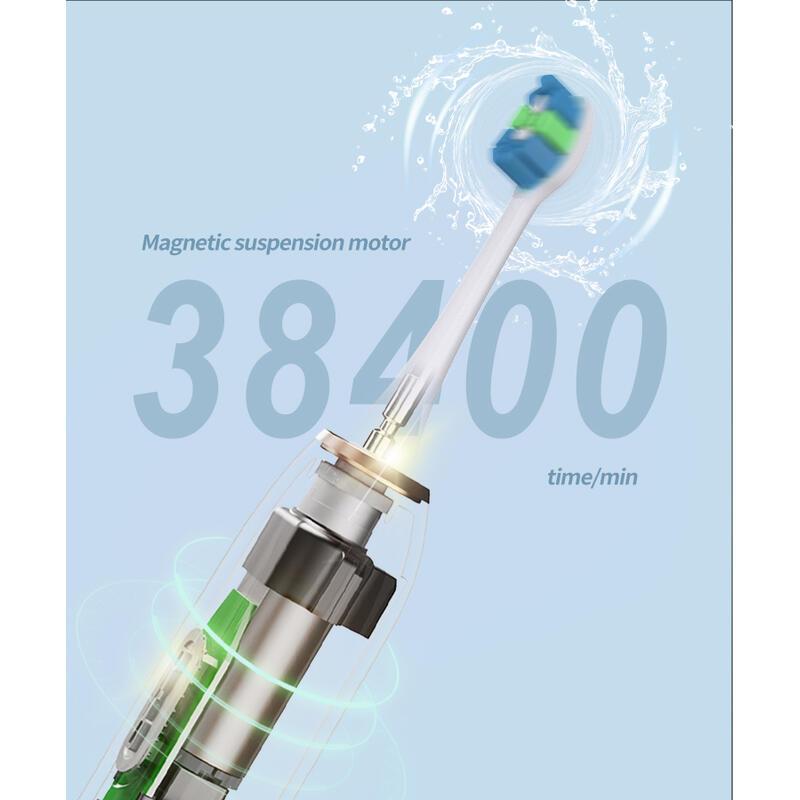 Product Introduction of Rechargeable Portable for Travel Electric Sonic Toothbrush Whitening IPX7 Waterproof 5 Working Modes 6