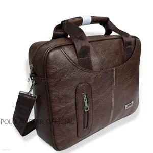 Sling Bag Exclusive PU Leather Office Series One 14 Inch Polo Amstar Tas Selempang Kantor Kulit Pria