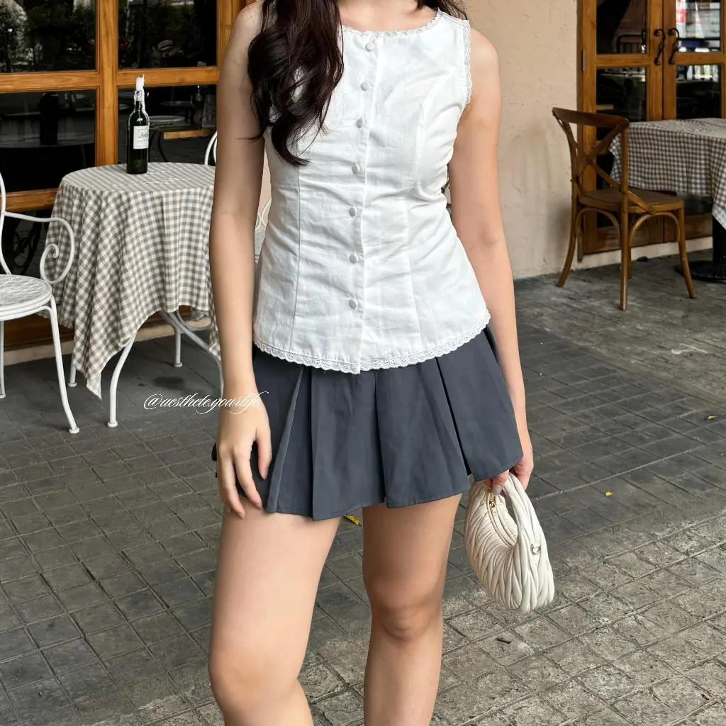 Priscilla Lace Vest | Aesthete yourlife