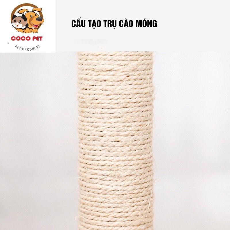 Cây Cào Móng 3 Tầng Có Đệm Nằm Và Đồ Chơi Cho Mèo 5