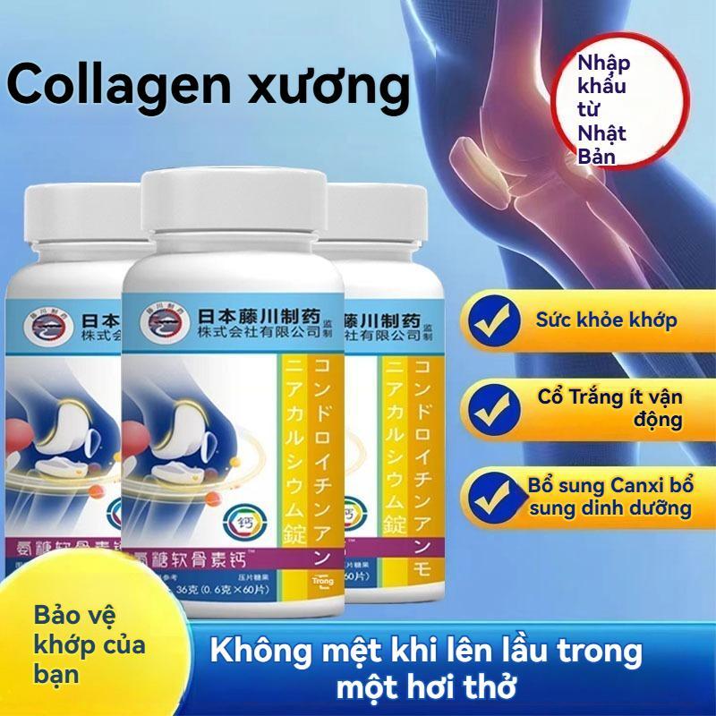 【COD】Nhập khẩu từ Nhật Bản Glucosamine, Chondroitin và Collagen 60 viên mỗi khẩu phần Khớp, gân và viêm / Glucosamine Calcium 0