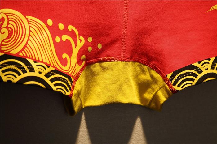 Product Introduction of 2pcs/lot men's cartoon underwear tight-fitting low-waisted cotton U convex boyshort youth breathable sports boxers 24