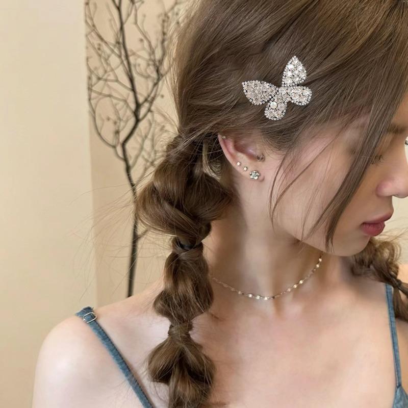 Product Introduction of Sweet Cool Butterfly BB Clip Fashion Shining Personalized High Quality Hairpin Exquisite Light Luxury Advanced Sense Gifts Headwear 20