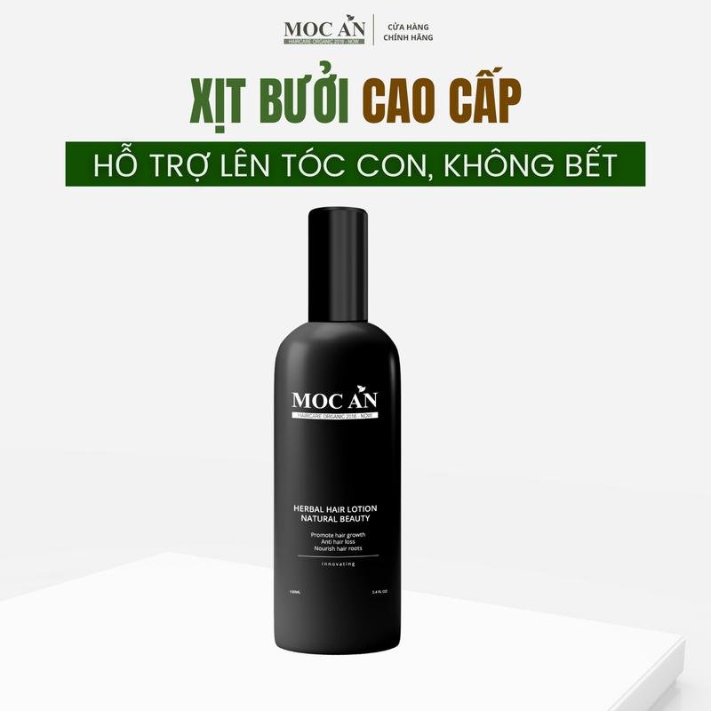 Dòng Cao Cấp - Mẫu Mới Xịt Dưỡng Tóc Tinh Dầu Bưởi Da Xanh Mộc Ân Haircare 100ml Dành Cho Nam & Nữ