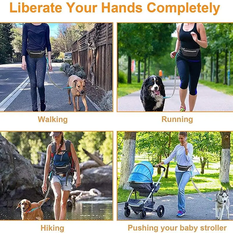 Elastic Nylon Adjustable Dog Leash, Durable Dog Leash, Pet Walking Leash, Dogs Walking Rope, Pets Training Leash, Outdoor Walking Leash for Small Medium Large Dogs 8