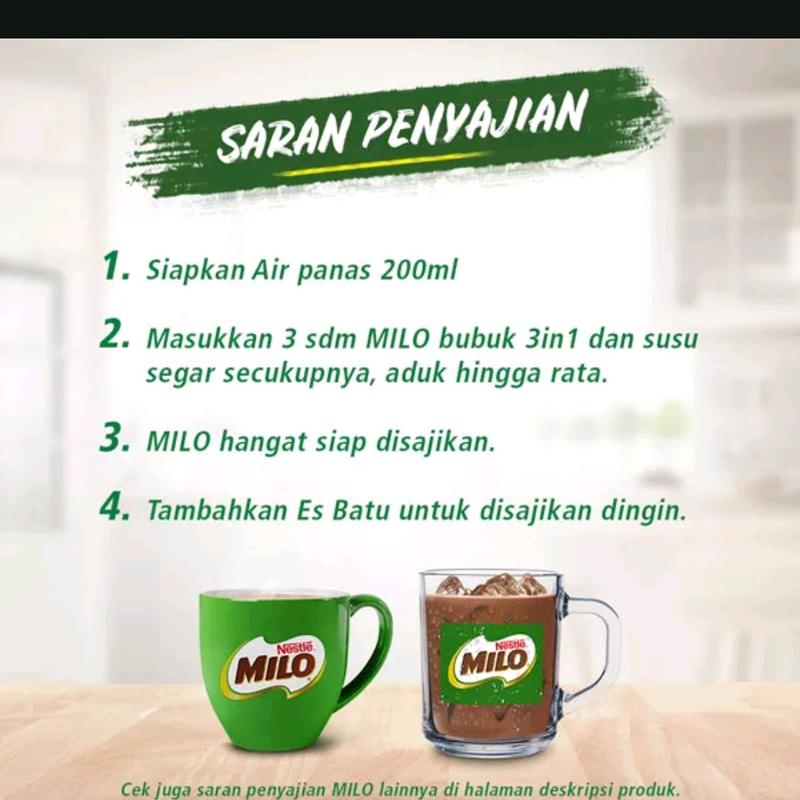 milo 1kg kemasan pouch kemasan ekonomis susu bubuj Balita Bubuk Milk 3