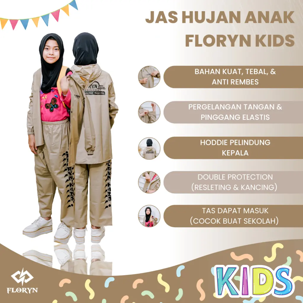 JAS HUJAN, ANAK RAINCOAT MANTEL Anak-Anak Karakter Hoodie Pria Wanita Anti REMBES
