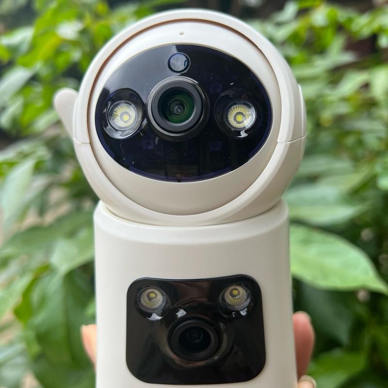 Cam 2 mắt 8.0mpx trong nhà sản phẩm chính hãng bảo hành 12 tháng