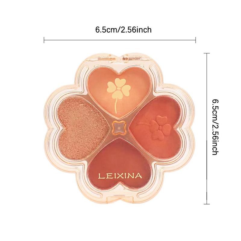 4-color Eyeshadow Palette, 1 Count Matte & Glitter Eye Shadows Powder, Long Lasting Shimmering Eye Shadow Glow Glam Makeup Product 1