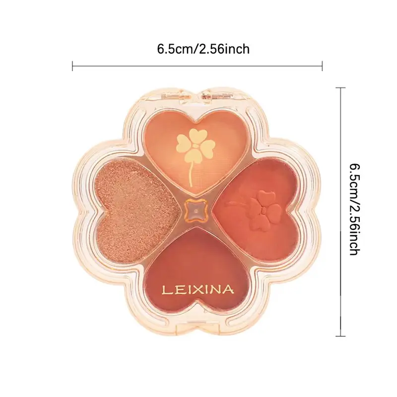 4-color Eyeshadow Palette, 1 Count Matte & Glitter Eye Shadows Powder, Long Lasting Shimmering Eye Shadow Glow Glam Makeup Product 1