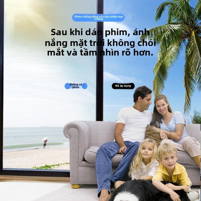 Màng cách nhiệt bằng thủy tinh, Bán Buôn, cho cửa sổ, Chống nắng, che nắng, Trong suốt, Thích hợp cho văn phòng, Chống nhìn trộm, Màng cách nhiệt Nano một chiều 1
