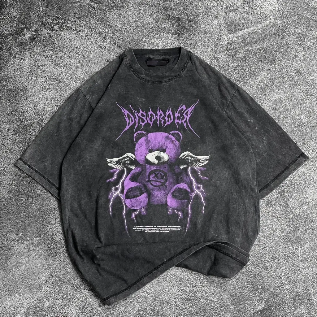 Oversize  T-shirt / Kaos Distro bear disorder