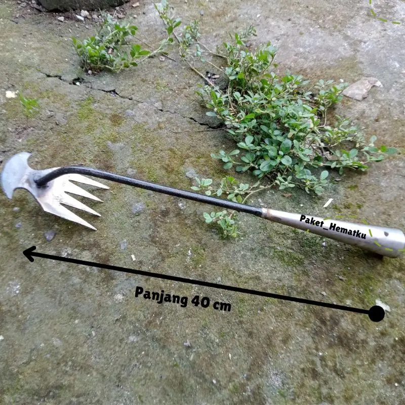 Alat Pencabut Rumput Manual 2 Sisi - Weeding Garu Harrow Manual - Weeding Hoe - Weeding  Penghapusan Puller Hoe - Weeding Remover Multifungsi 3