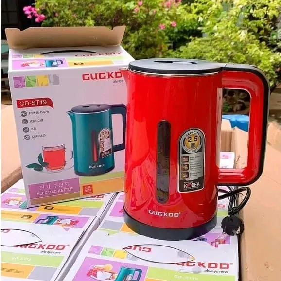 ấm đun nước siêu tốc 2 lớp cuckoo  công suất lớn tết kiệm điện 2,5L Ấm Siêu Tốc Đun Siêu Tốc Bình Đun Nước 1