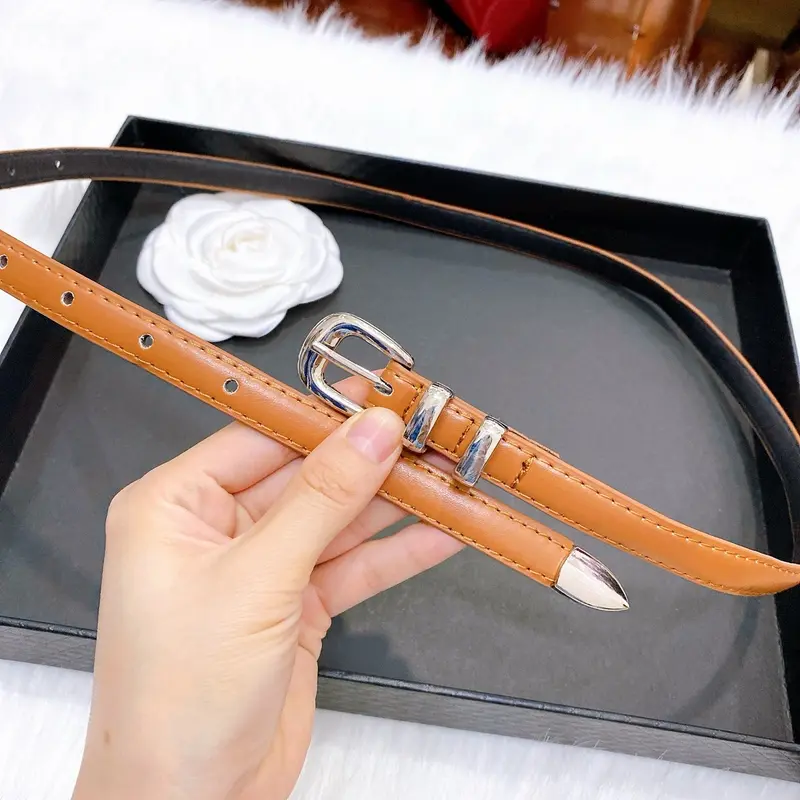 Thắt Lưng Quần Khoá Bạc, Bản 1.5cm, phối quần tây, quần jean nữ 4