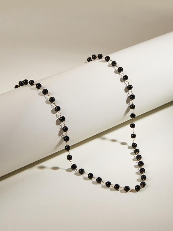 Simple Beaded Necklace,  Fashionable Jewelry for Women for Party, Daily Clothing Decor, Trendy All-match & Exquisite Neck Jewelry for Birthday Gift 3