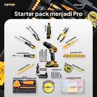 Gambar TIP TOP BMT-200SE Cordless Screwdriver Drill 20V with 100 in 1 Multi Tool / Set Alat Perkakas Bor Listrik Cordless Tool Kit Lengkap dari Teknikmart Kota Administrasi Jakarta Barat 2 Tokopedia