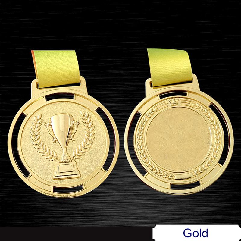 Torch Medal Souvenir Zinc Alloy Sport Competition Prize with Ribbon Strap 2