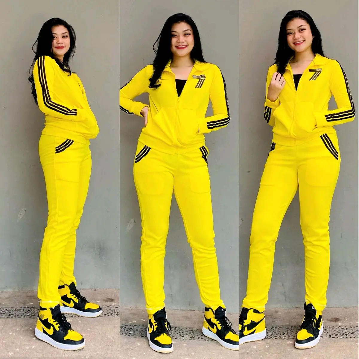Setelan jaket 7/setelan jaket senam/setelan olahraga dan aerobic wanita