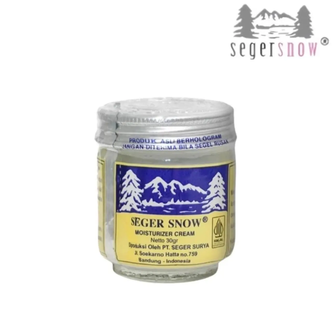 Seger Snow Moisturizer Cream Hydrating 30gr Krim Pelembab Membantu Melembabkan Kulit & Memperbaiki Kulit Breakout