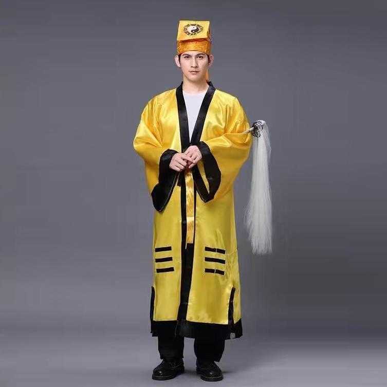 Product Introduction of Trang Phục Đạo Giáo, Trang Phục Lễ Phục, Trang Phục Halloween, Phong Cách Võ Thuật Cổ Đại, Quần Áo Pháp, Quần Áo Kinh Koran Chuyện phiếm Baiji, Lin Zhengying, Màu Vàng 15