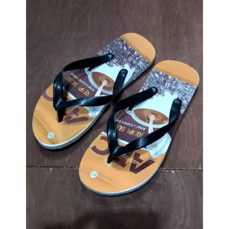PUNCAK DISKON 5.5 (CPS) SANDAL PRIA DEWASA MOTIF MAKANAN MINUMAN Jepit 8