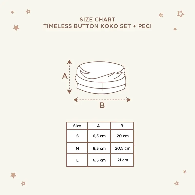 1pcs Little Palmerhaus Timeles Button Koko Set + Peci (Baju Koko Anak Set) 2