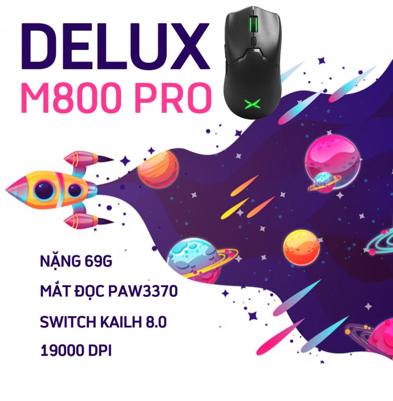 Chuột DELUX M800 PRO Không dây